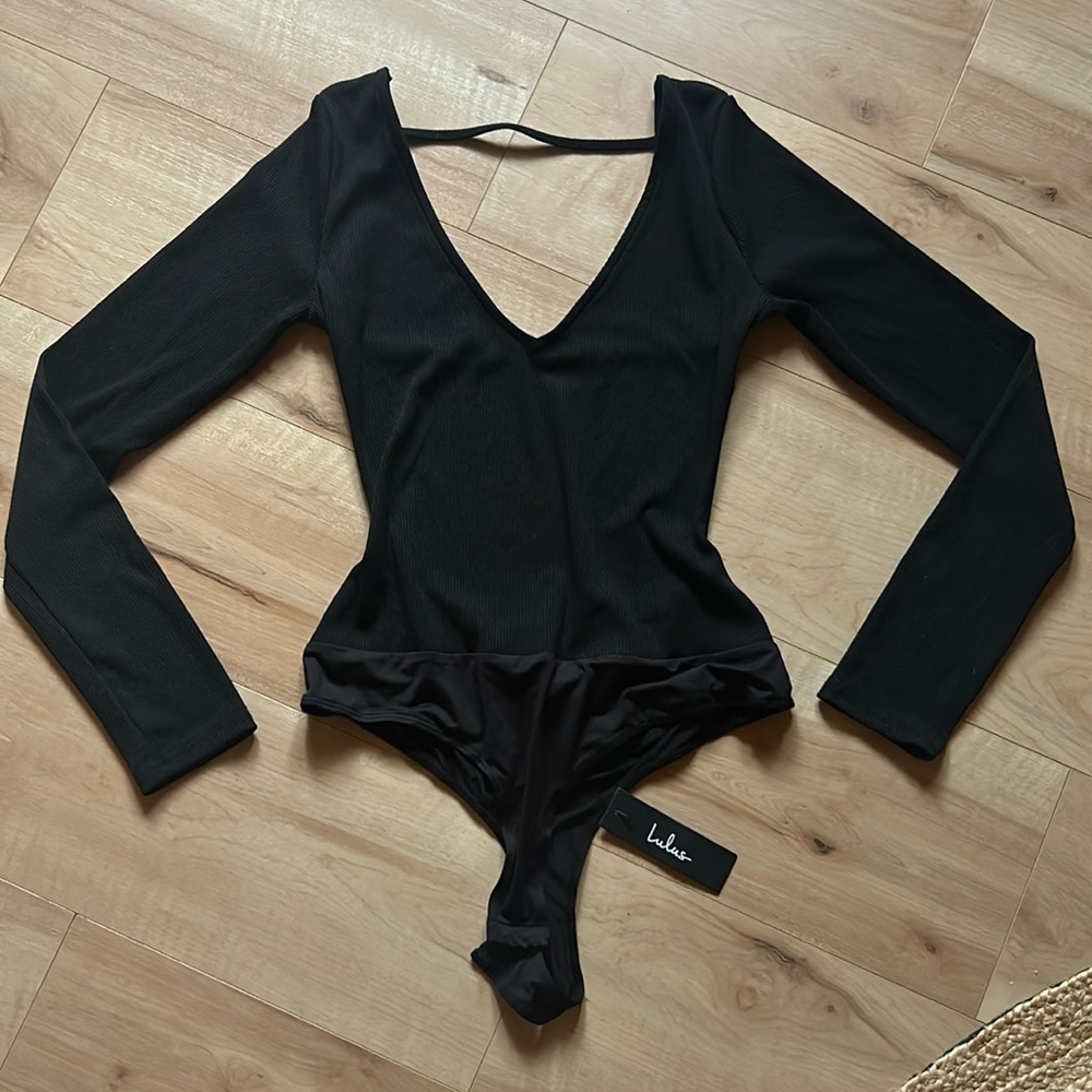 ✨NWT✨Lulus Ribbed Bodysuit, XL